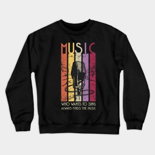 Retro music Crewneck Sweatshirt